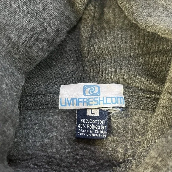 Michigan The Mitten Livnfresh Sweatshirt Tailgate Hoodie Large Detroit Tigers - Picture 2 of 6